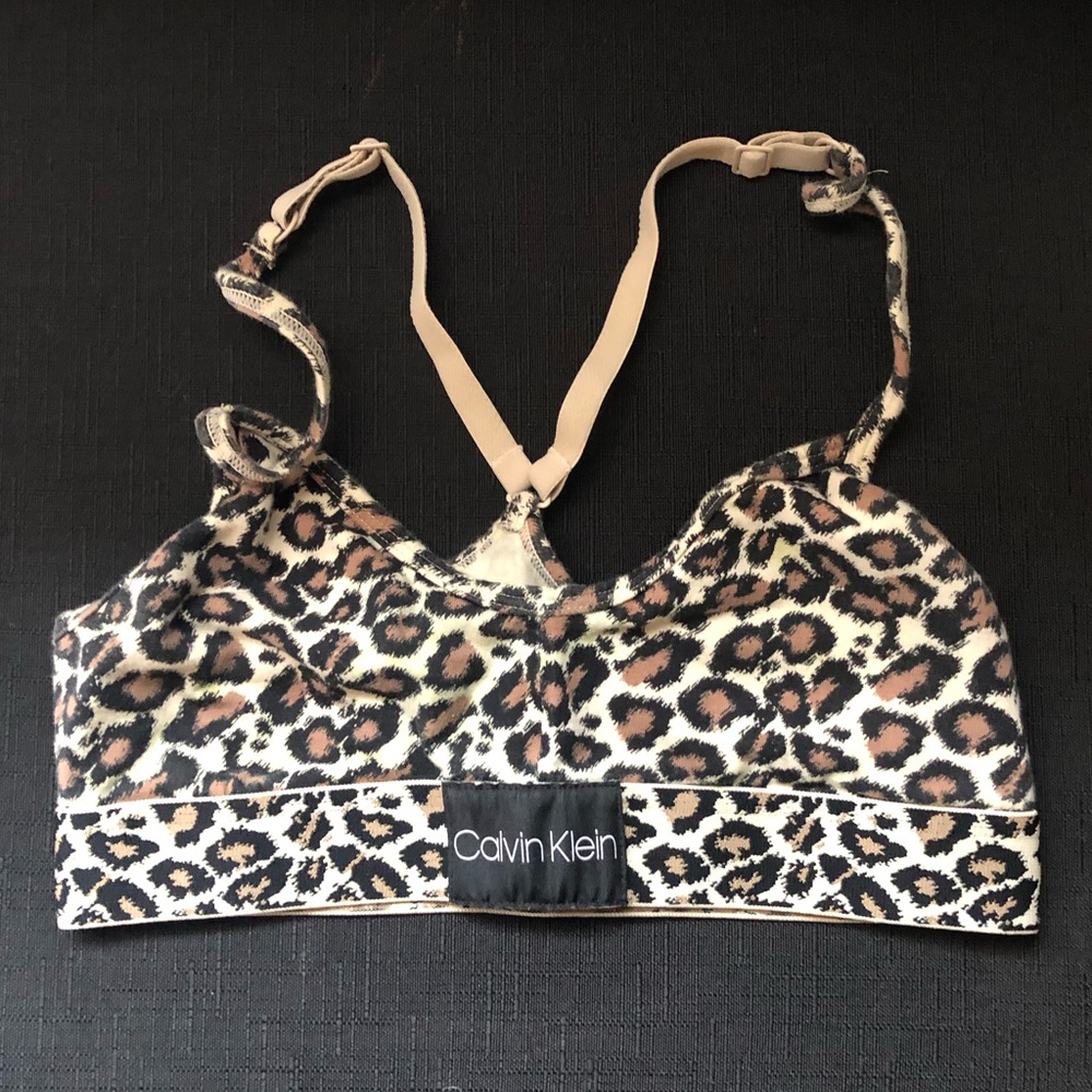 CALVIN KLEIN CHEETAH PRINT BRA